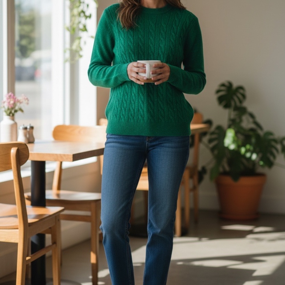 Talbots Emerald Knit Sweater